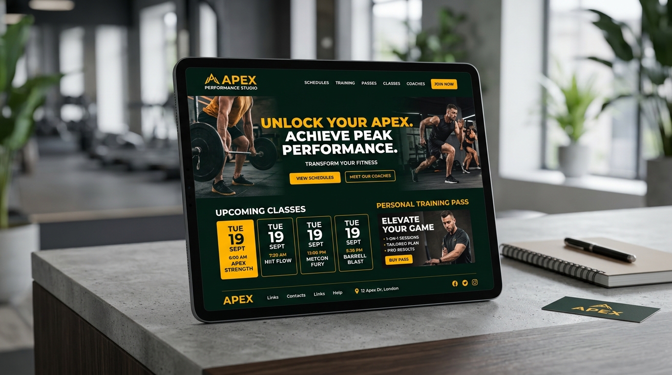 IronForge Fitness Studio Concept