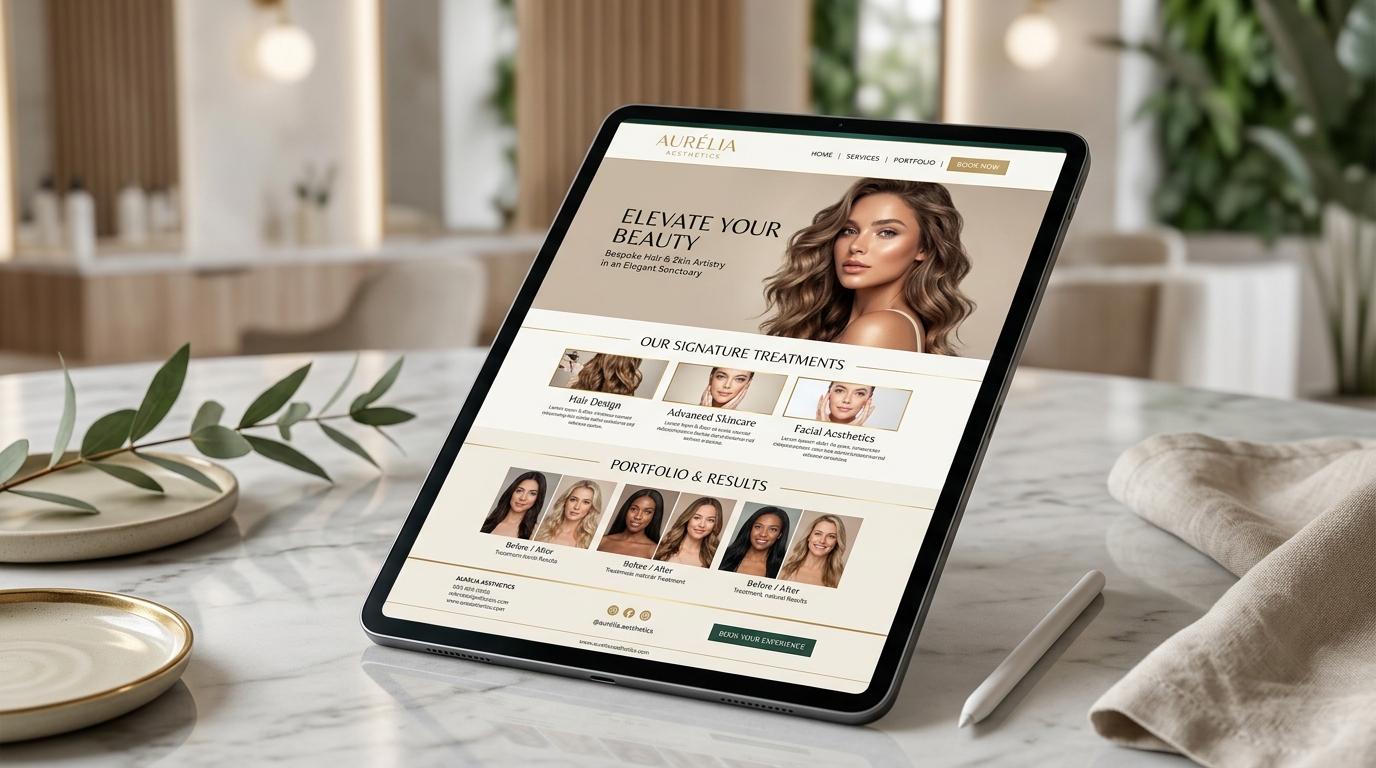 Aura Hair & Skin Studio Concept